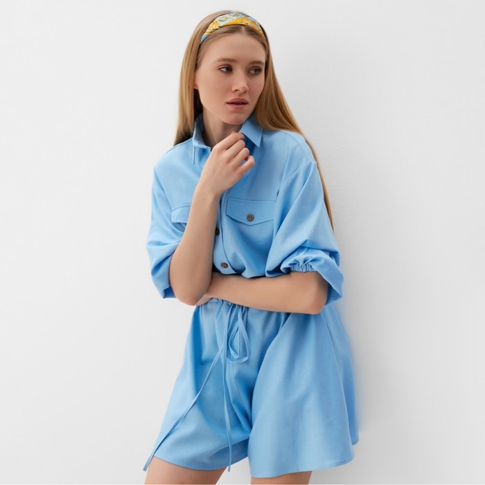 Комбинезон женский Minaku: Casual Collection цвет голубой  р-р 46