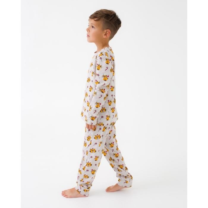 Пижама детская новогодняя KAFTAN Happy Holidays, размер 32 (110-116 см)