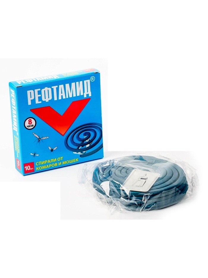 Cпирали от комаров "Рефтамид", 10 шт (Цена за 2 шт.)