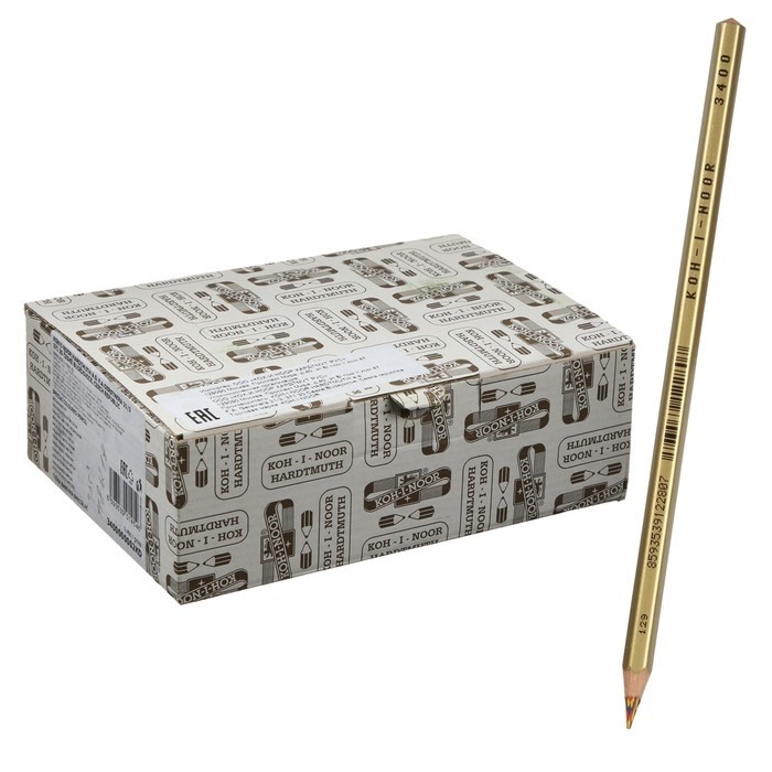 Карандаш с многоцветным грифелем, Koh-I-Noor 3400 Aristochrom (Цена за 12 шт.)