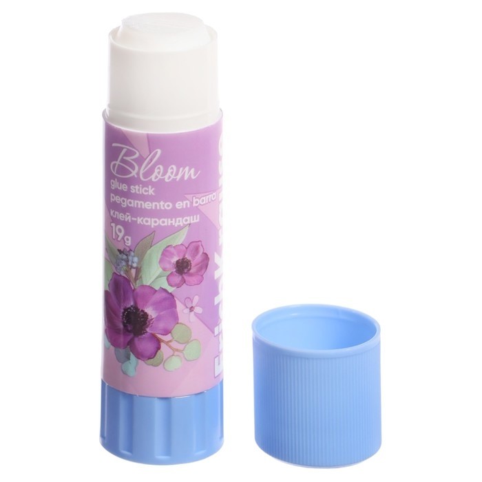 Клей-карандаш 19г ErichKrause EasyStick "Pastel Bloom" PVP, экономичный расход, микс (Цена за 2 шт.)