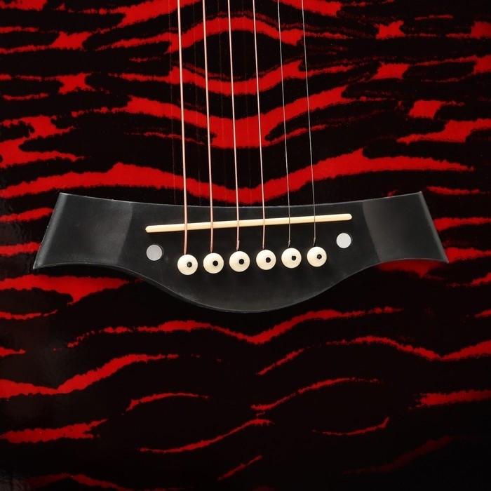 Акустическая гитара Music Life QD-H38Q-hw, красная