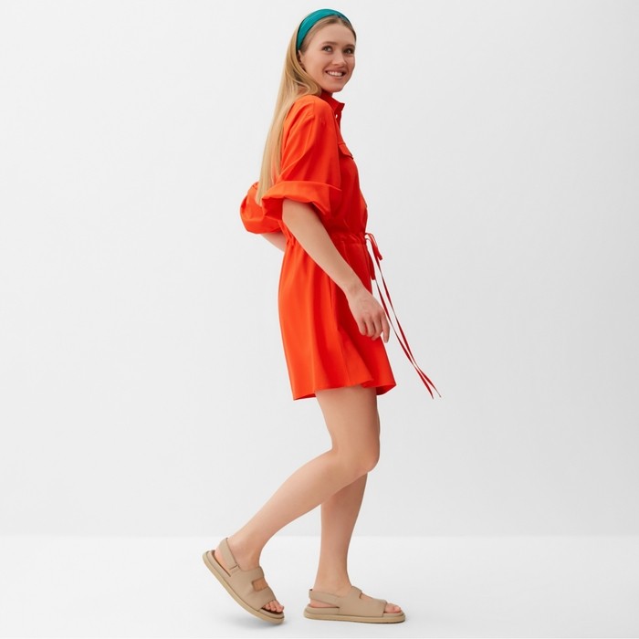 Комбинезон женский Minaku: Casual Collection цвет абрикосовый  р-р 44