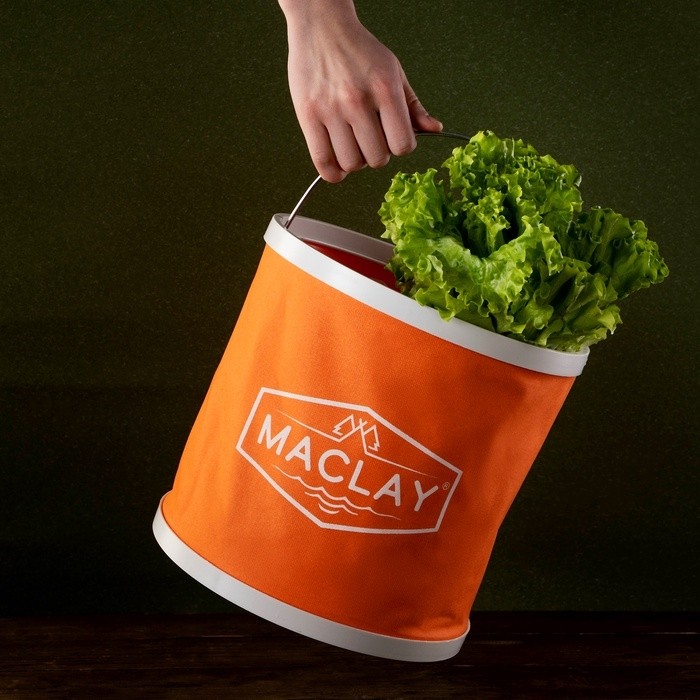 Ведро складное maclay, 11 л, МИКС