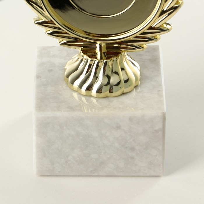 Кубок под нанесение, наградная фигура, золото, подставка камень, 17×9.5×5 см