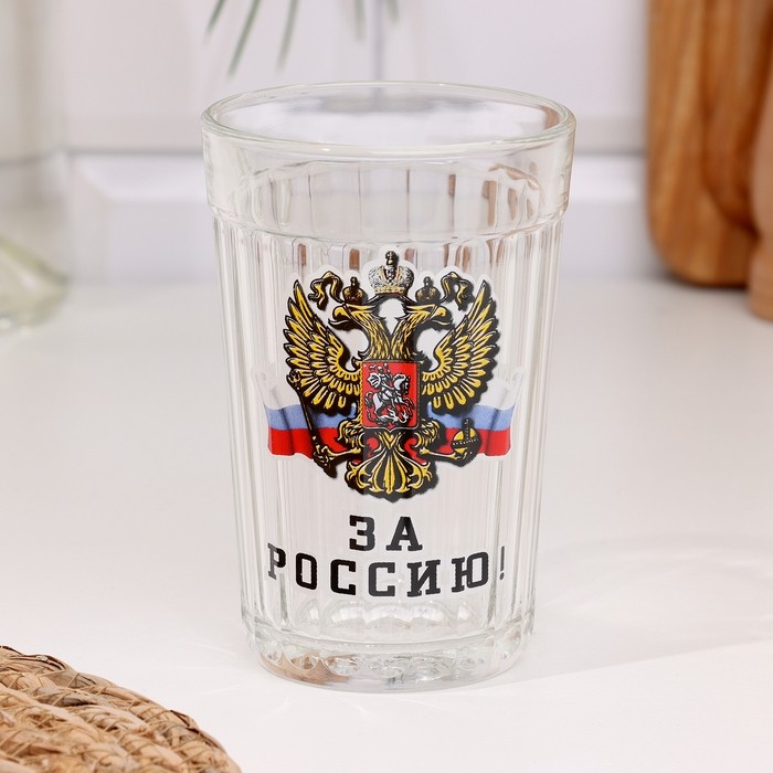 Стакан граненый «За Россию»