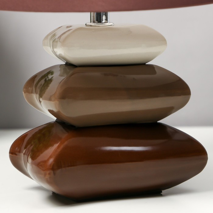 Настольная лампа с абажуром RISALUX «Граффити», Е14, 15 Вт, 20×20×28 см