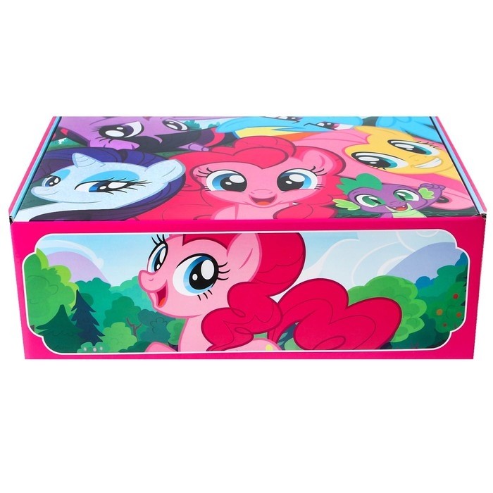 Подарочная коробка складная с игрой внутри, 28 х 21 х 9 см, My little pony