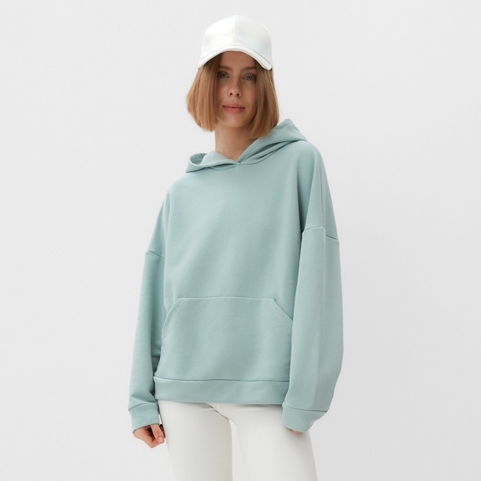 Худи женское MINAKU: Casual Collection цвет мятный