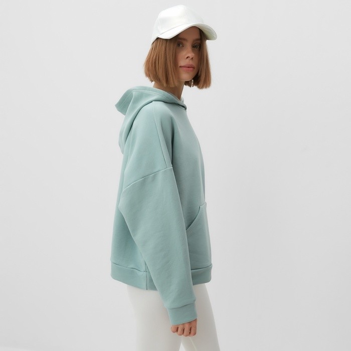 Худи женское MINAKU: Casual Collection цвет мятный