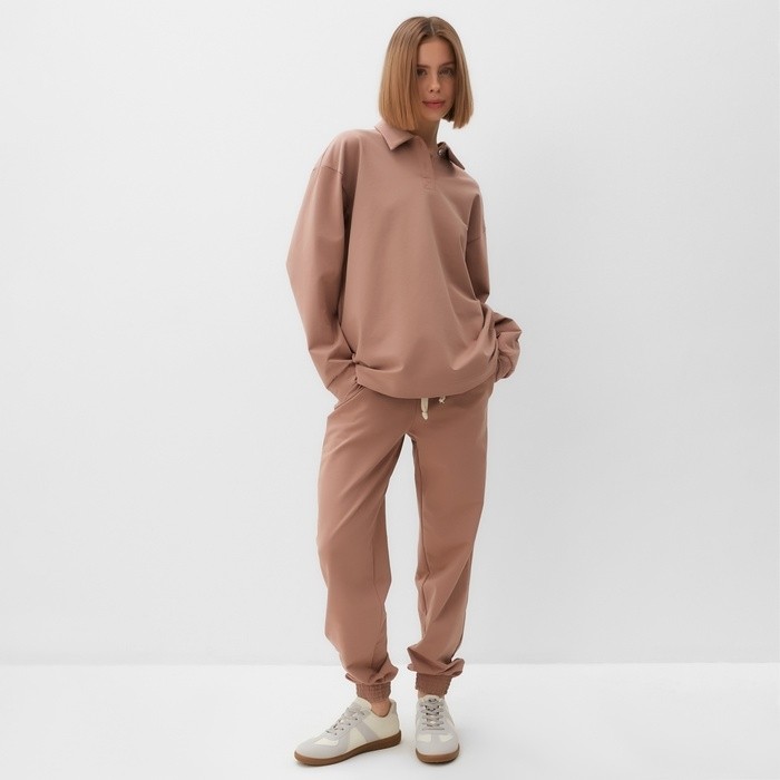 Костюм женский (джемпер, брюки) MINAKU: Casual Collection цвет бежевый