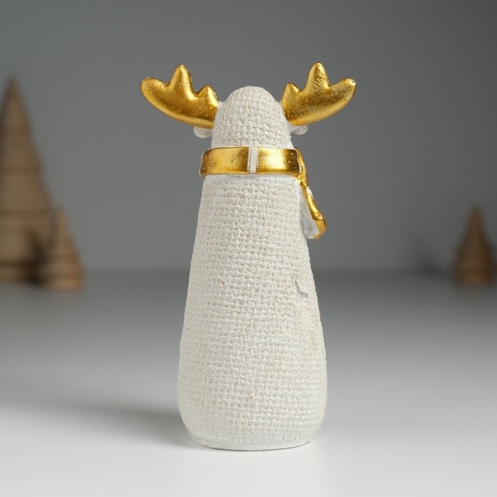 Фигурка полистоун «Олень из мешковины в шарфике», 6.5×5×11.5 см