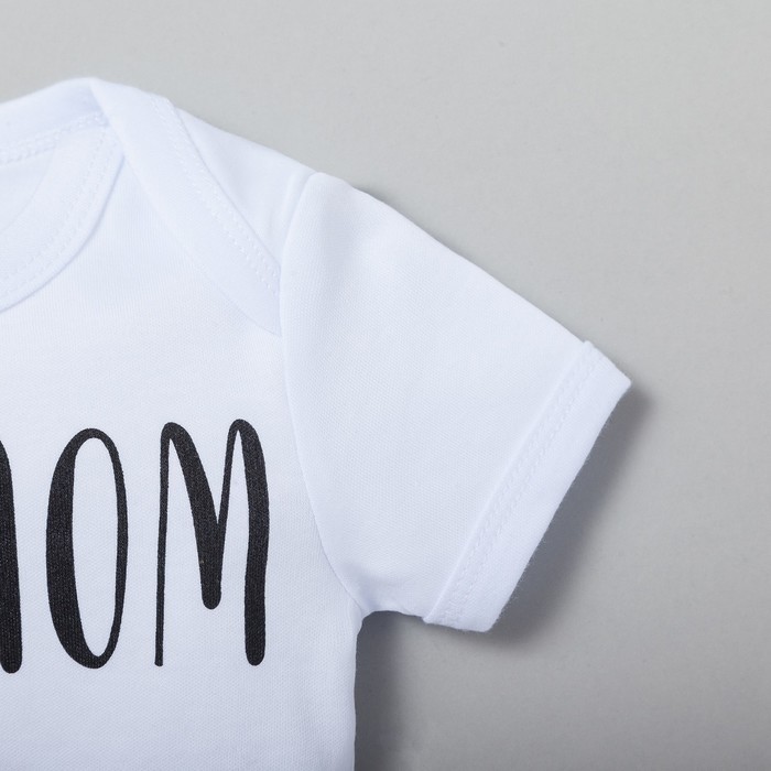 Боди Крошка Я Love mom, рост 68-74 см, белое