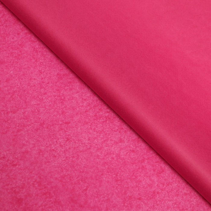 Бумага упаковочная тишью, фуксия, 50 см × 10 м
