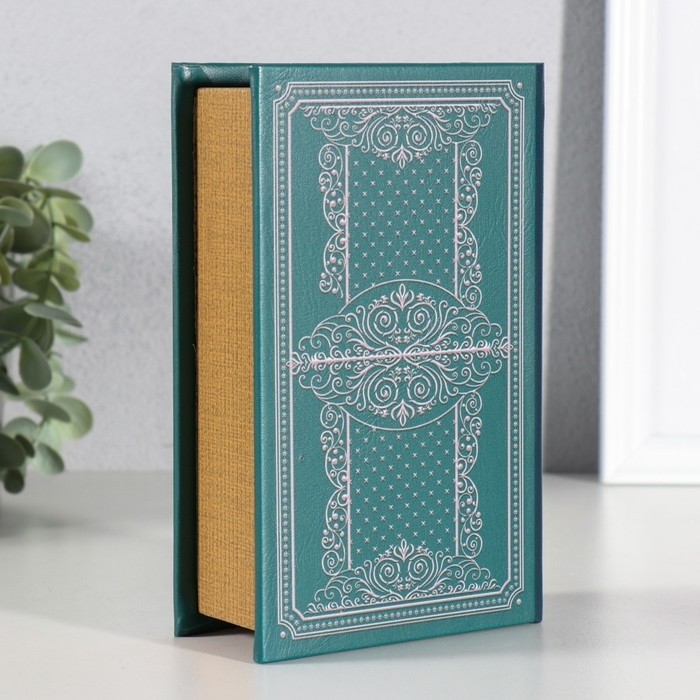 Шкатулка книга-сейф «Уральские сказы», дерево, искусственная кожа, 17×11×5 см