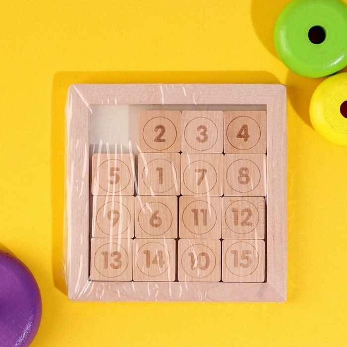 Развивающая игра «Пятнашки» 0,7х12,7х12,7 см