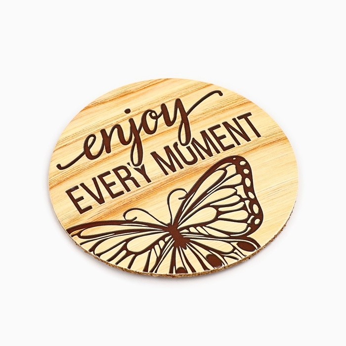 Ваза для цветов с подставкой Enjoy every moment пластиковая, 18.5×6 см