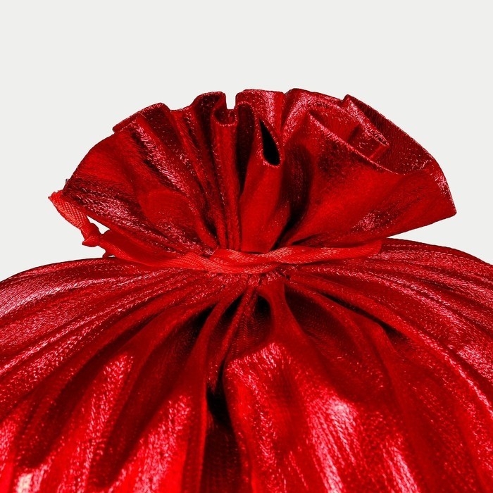Мешок новогодний Деда Мороза, красный, 60×40 см