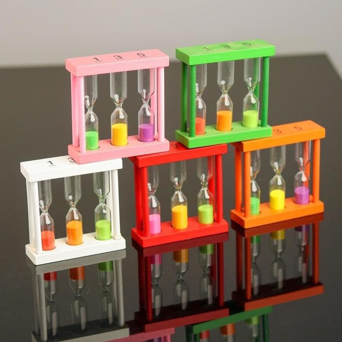 Песочные часы «Изучаем время» 3×9×9 см, МИКС