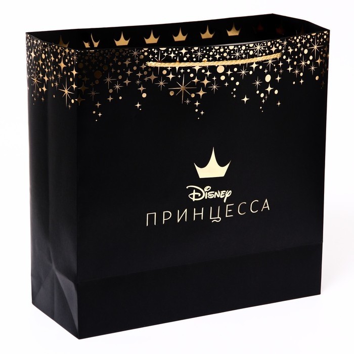 Пакет подарочный, упаковка, Принцессы, 30 х 30 х 12 см, тиснение