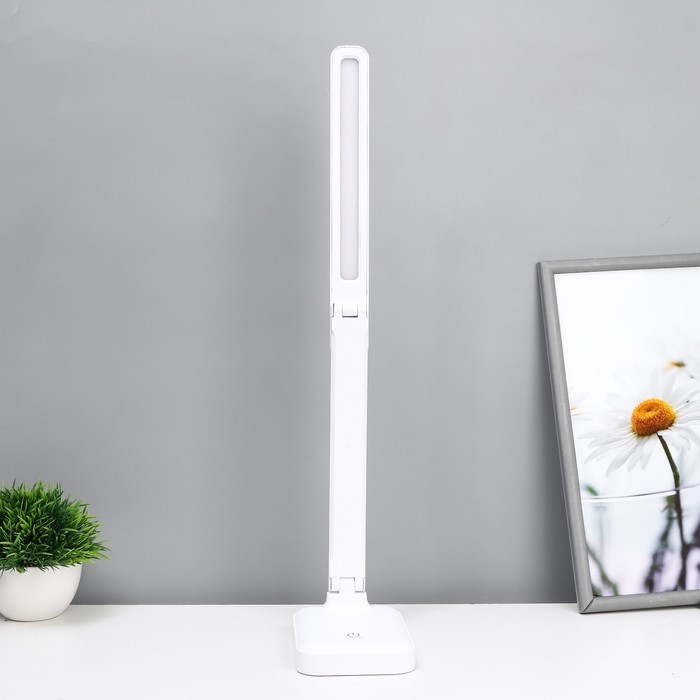 Настольная лампа сенсорная 16888/1 LED 5Вт 3000-6000К USB АКБ белый 29х55 см