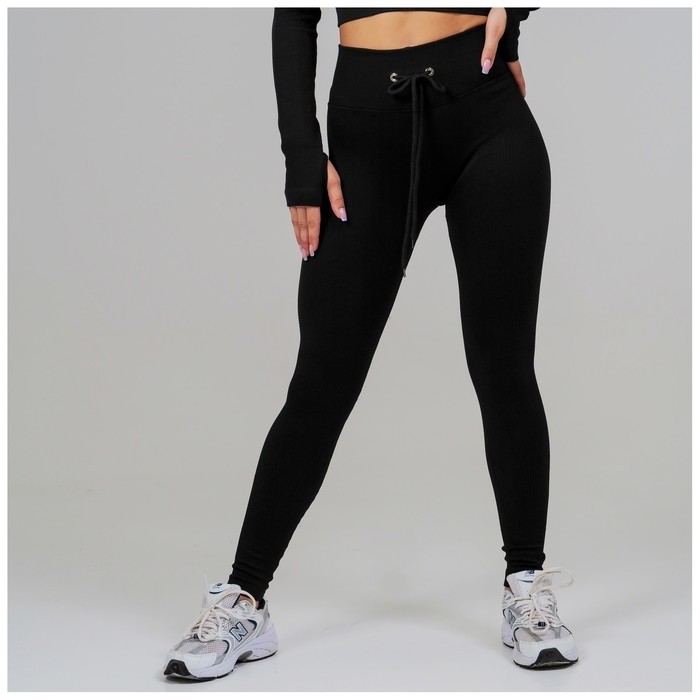 Легинсы спортивные ONLYTOP, р. S, цвет чёрный
