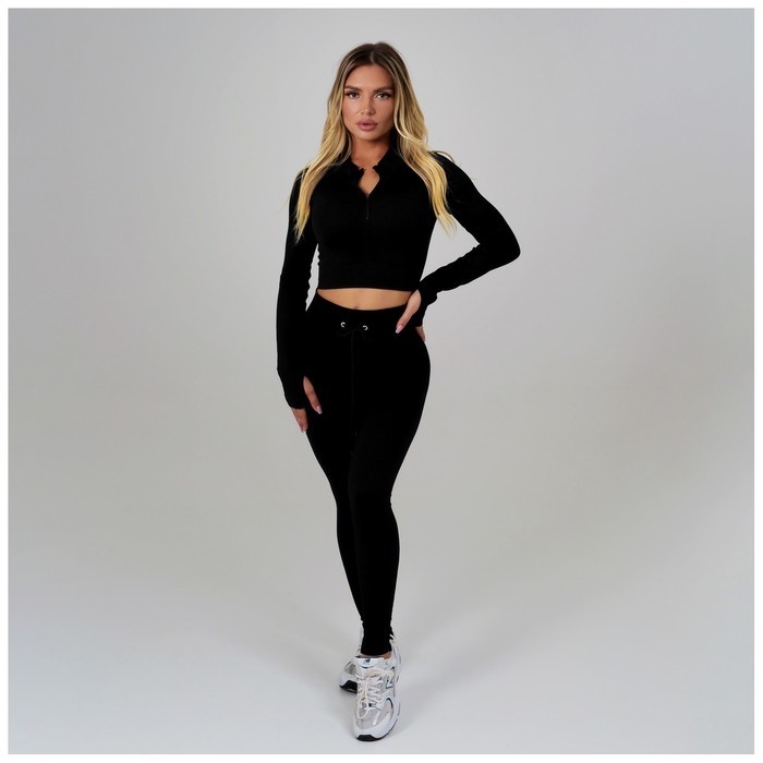 Легинсы спортивные ONLYTOP, р. S, цвет чёрный