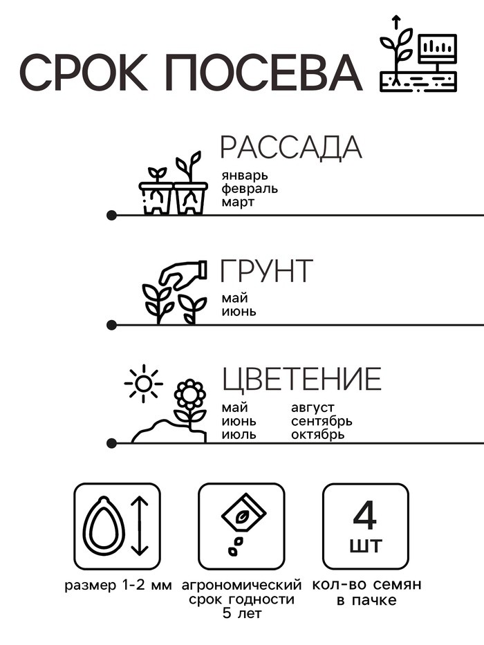 Семена цветов Пеларгония "Горизонт", "Лавандовая", Сем. Алт, ц/п, 4 шт