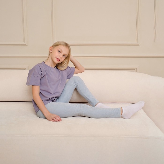 Легинсы для девочки MINAKU: Casual Collection KIDS, голубые