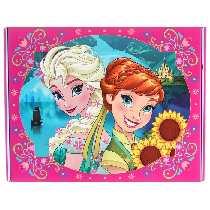 Подарочная коробка складная с игрой внутри, 28 х 21 х 9 см, Холодное сердце