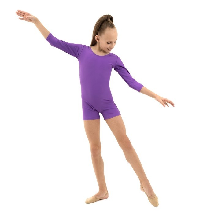 Купальник для гимнастики и танцев Grace Dance, р. 28, цвет фиолетовый