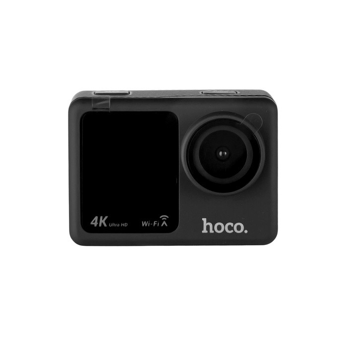Экшн-камера Hoco, DV101, 4К видео, два цветных экрана, чёрная