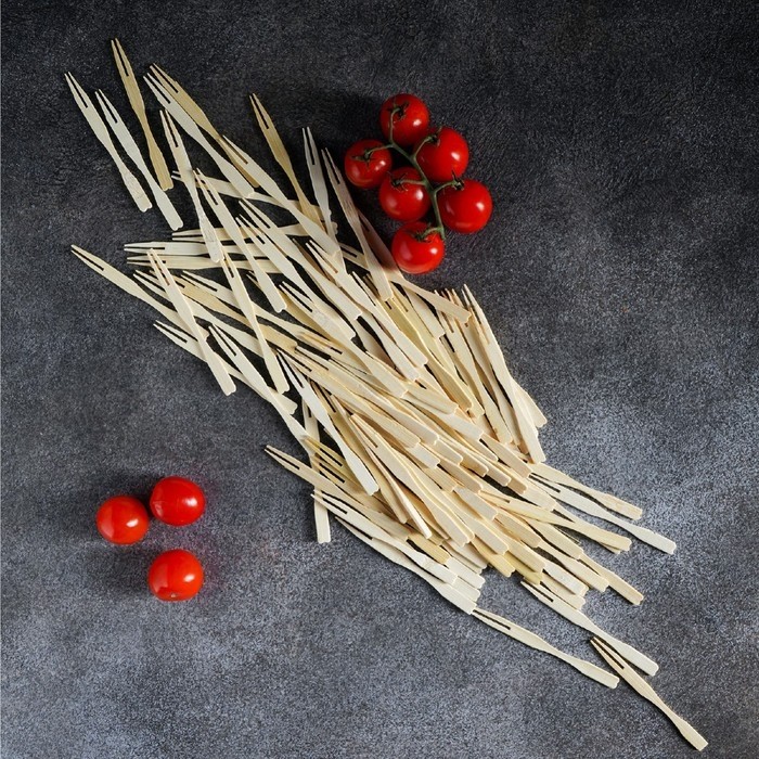 Шпажки для канапе Доляна, бамбук, 100 шт, 8,5 см