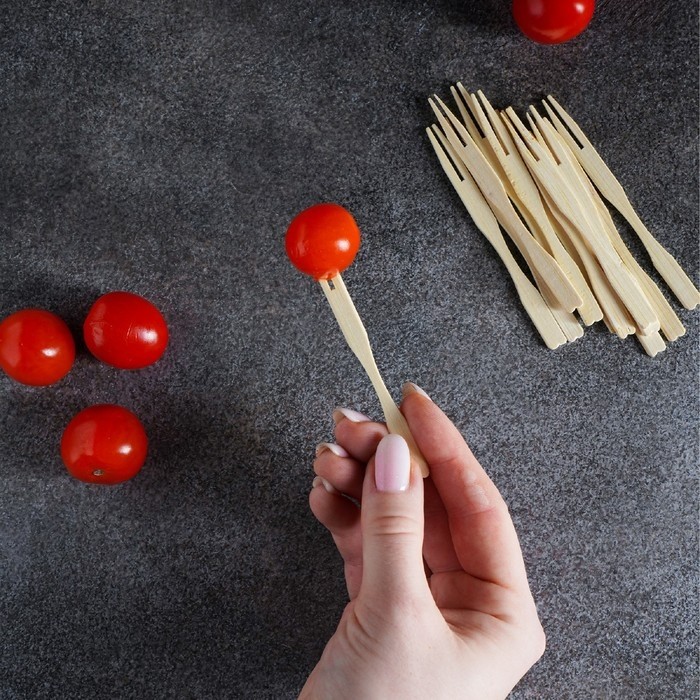 Шпажки для канапе Доляна, бамбук, 100 шт, 8,5 см