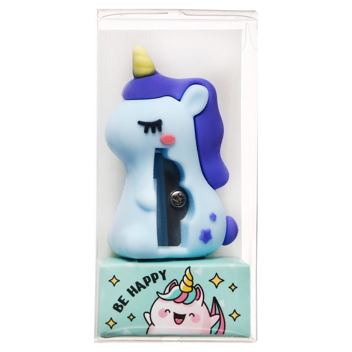 Точилка MESHU «Unicorn», 1 отверстие, МИКС