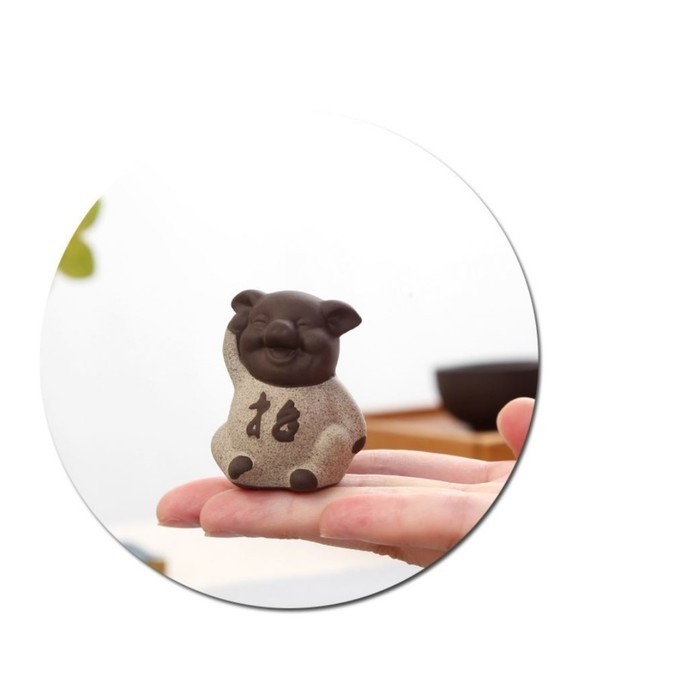 Фигурка керамика «Свинка», 3.5×5 см, МИКС
