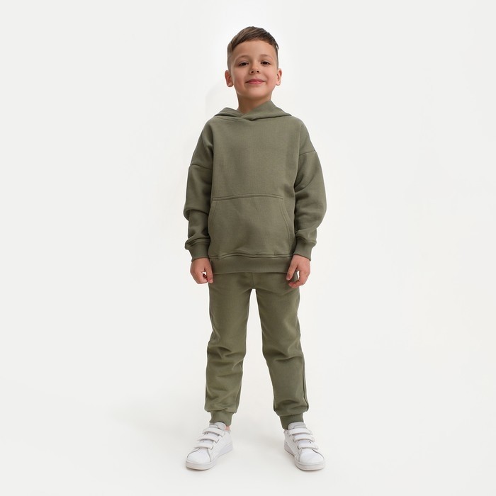 Костюм детский (худи, брюки) KAFTAN Basic line, размер 34 (122-128 см), хаки