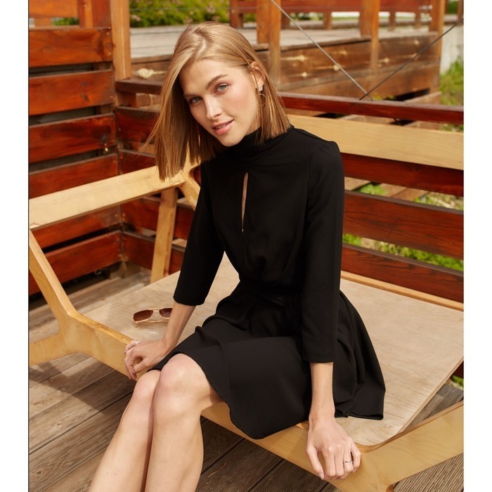 Платье женское MINAKU: Green trend, цвет чёрный