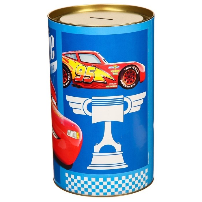 Копилка металлическая, 20.5 см × 12 см × 12 см, XXL Champion, Тачки
