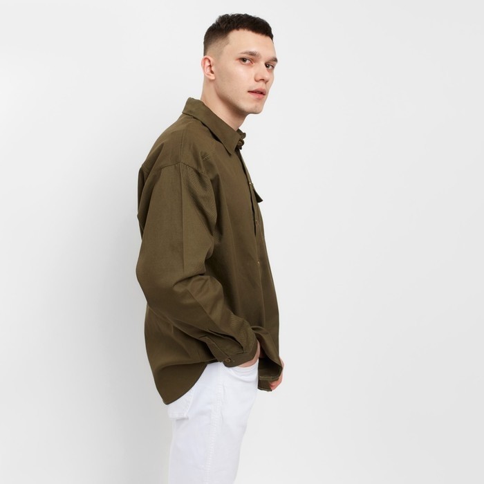 Рубашка мужская MIST oversize р.52, хаки