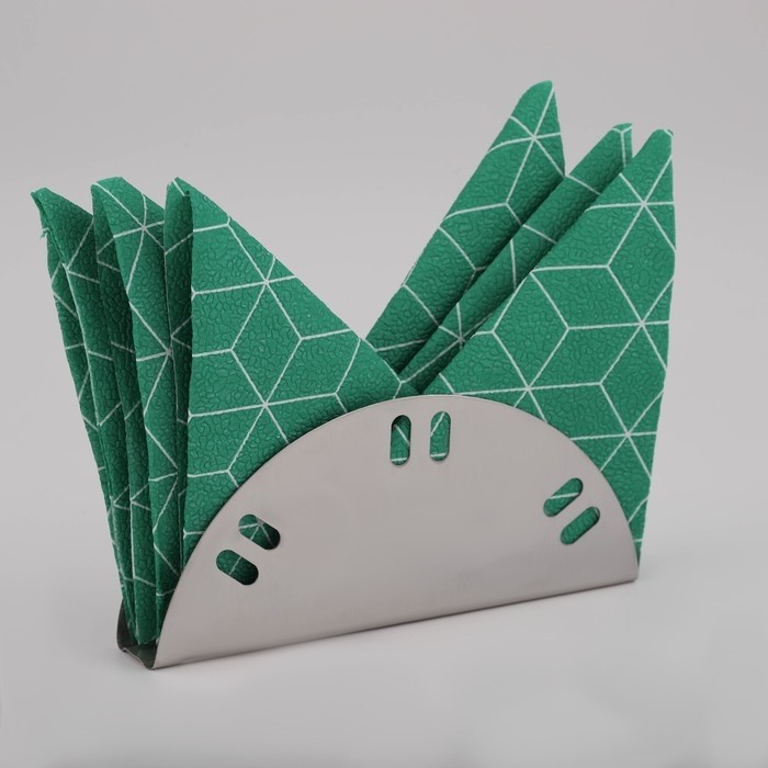 Салфетница Доляна «Индия», 15×6.5 см, нержавеющая сталь