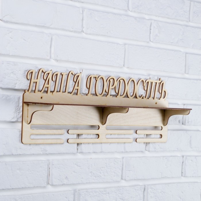 Медальница с полкой «Наша Гордость», 45×16 см