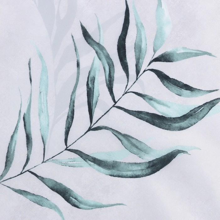 Штора для ванной водоотталкивающая Этель «Pure nature«, 145×180 см, цвет серый, ткань оксфорд, 210гр/м2