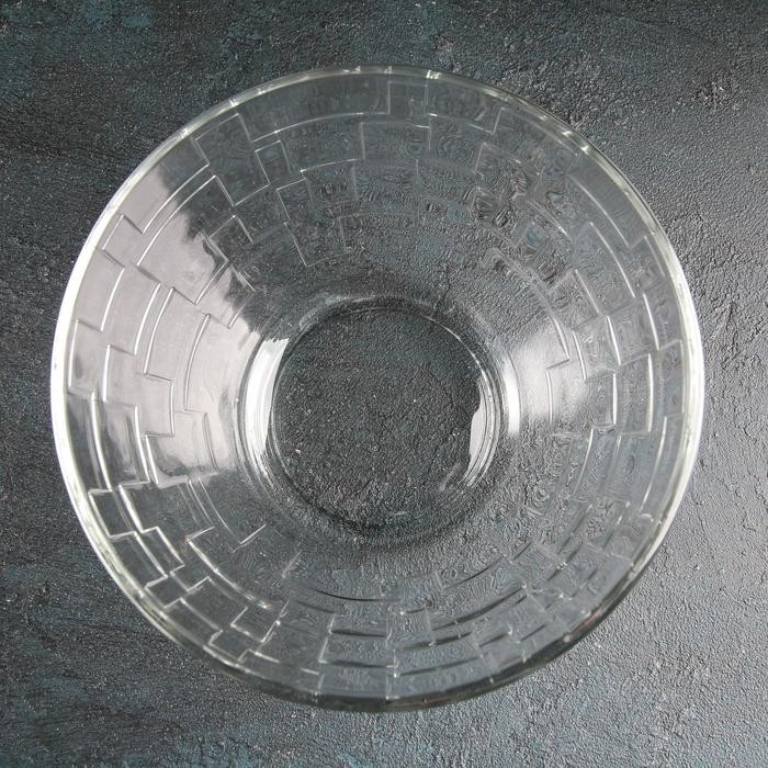 Салатник стеклянный «Лабиринт», 1,5 л, d=19 cм (Цена за 6 шт.)