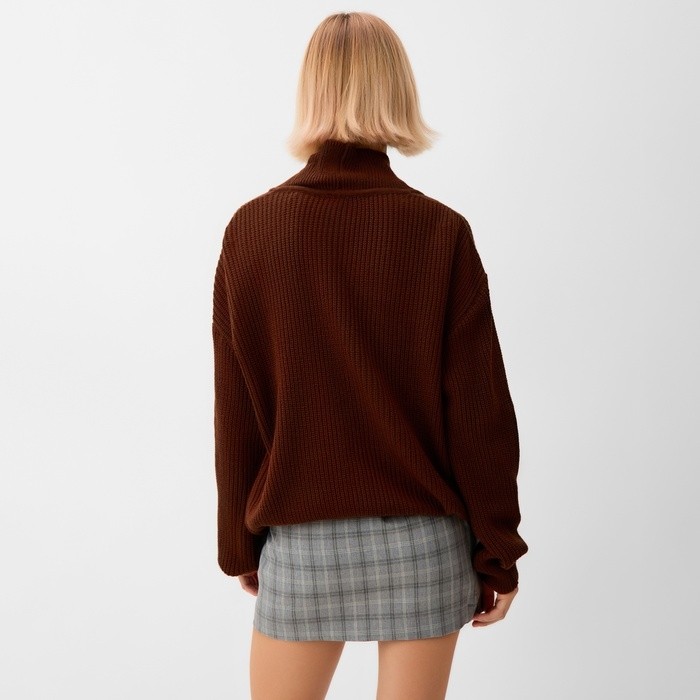 Кардиган на пуговицах женский MINAKU: Casual Collection, шоколад