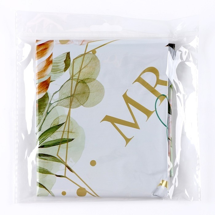 Воздушные шары фольгированные 18" Mr&Mrs, круг, 50 шт.