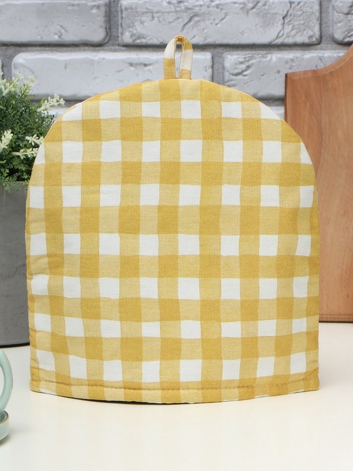 Грелка на чайник Этель Sunbeam 28×28 см, 100% хлопок, саржа 178 г/м² (Цена за 2 шт.)