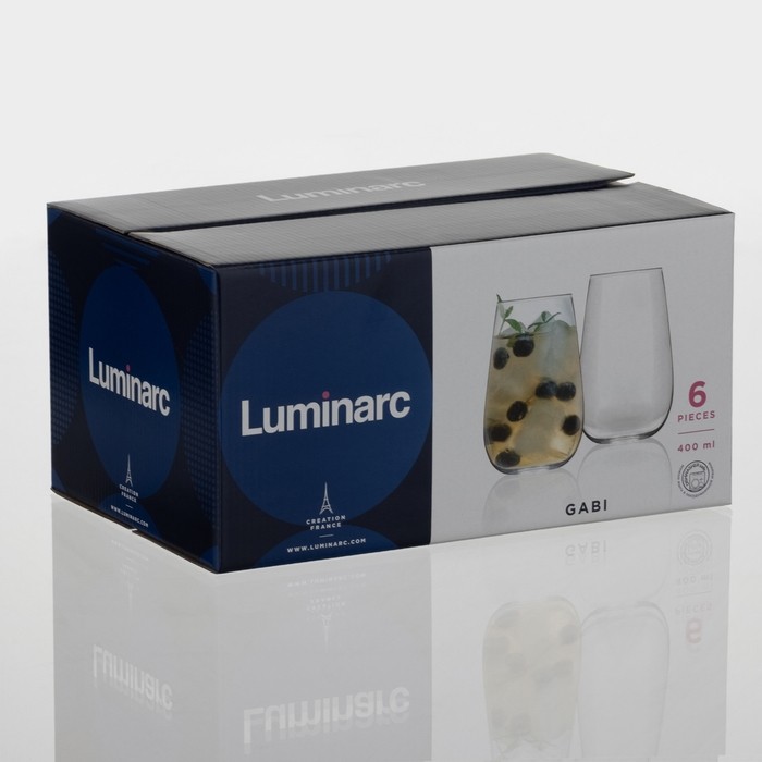 Набор стаканов Luminarc «Габи», 400 мл, стекло, 6 шт.