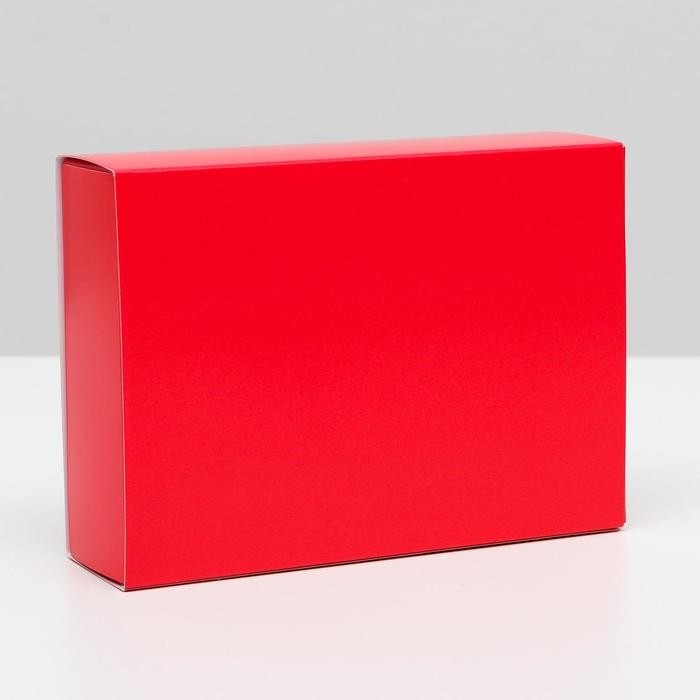 Коробка для конфет 6 шт., алый, 13.7×9.85×3.86 см (Цена за 5 шт.)