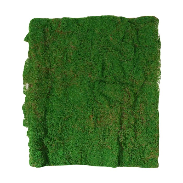 Мох искусственный, декоративный, полотно 1×1 м, зелёный, Greengo